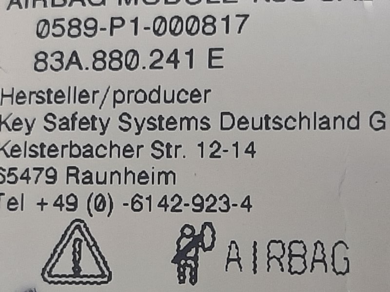 Подушка безопасности в сиденье передняя левая Audi Q3 83A 2.0