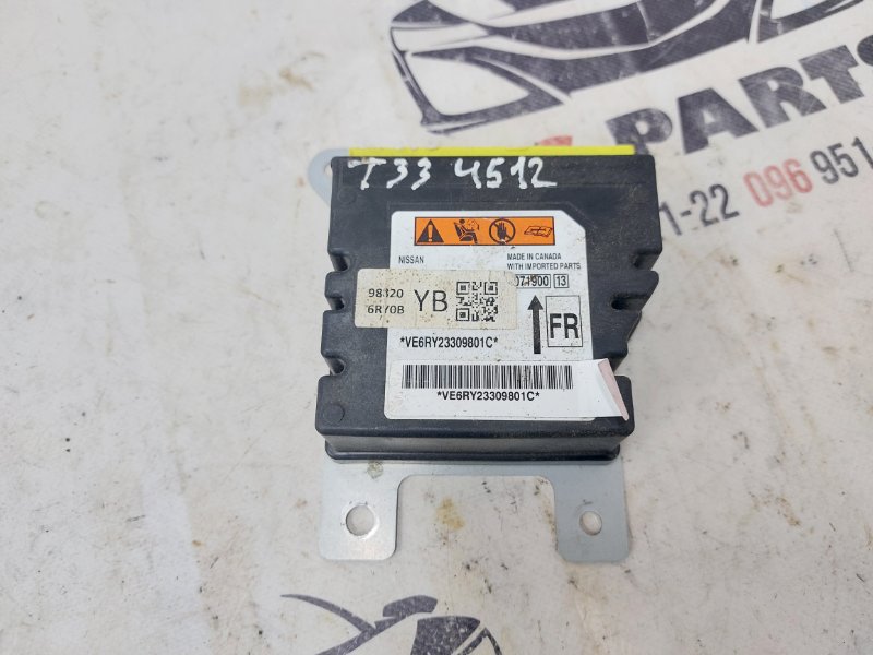 Запчасть блок управления srs передний Nissan Rogue 2023 T33 1.5 988206ry0a Б/У Блок управления SRS передний Nissan Rogue 2023 T33 1.5 988206ry0a Б/У