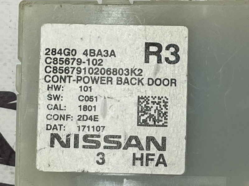Блок управления крышкой багажника Nissan Rogue T32 QR25 2.5