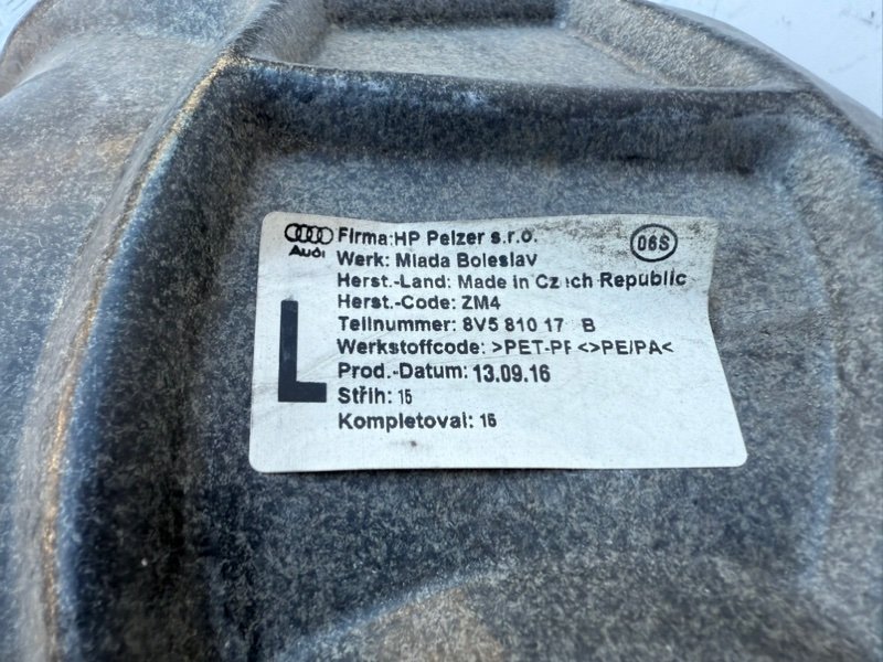 Подкрылок задний левый A3 2012-2020 8V